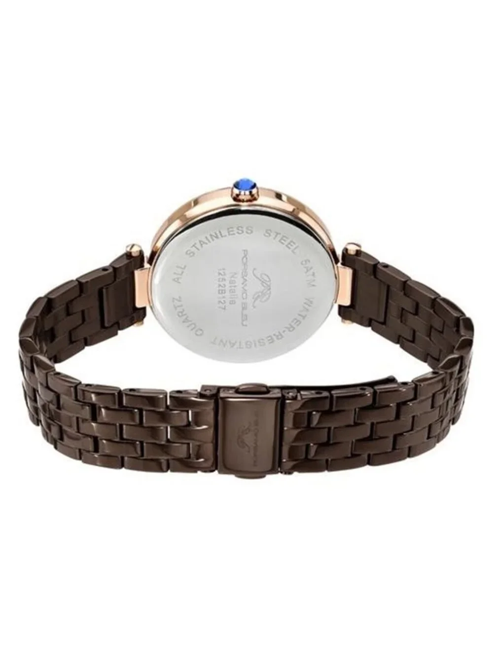 NWT Porsamo Bleu Natalie Quartz Brown Dial Ladies Watch
